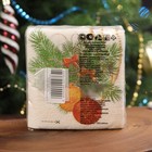 Салфетки новогодние бумажные «Новогодний кант» 1 слой, 24×24 см, 50 шт. - Фото 5