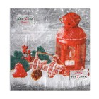 Салфетки бумажные «Новогодний фонарь» 2 слоя, 33×33 см, 20 шт. - Фото 2