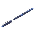 Ручка-роллер Schneider "One Business", узел 0.8 мм, синие чернила, одноразовая, блистер - фото 8248560