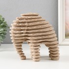 Сувенир полистоун "Песчаный слон" песочный 9х16,5х17,5 см - фото 3129786