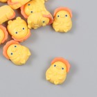 Декор для творчества пластик "Цыплёнок в чепчике" набор 12 шт 1,5х1,2 см - фото 1371281