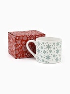 Кружка новогодняя керамическая «Снежинки», 320 мл, ручная работа - Фото 7