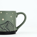 Кружка чайная керамическая «Горы», 320 мл, ручная работа - Фото 4