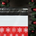 Курьерский пакет с клеевым клапаном, "Снежинки", 16 х 22 см, набор 50 шт - фото 7401753