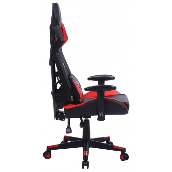 Кресло игровое Cactus CS-CHR-090BLR, до 120 кг, экокожа, черно-красное