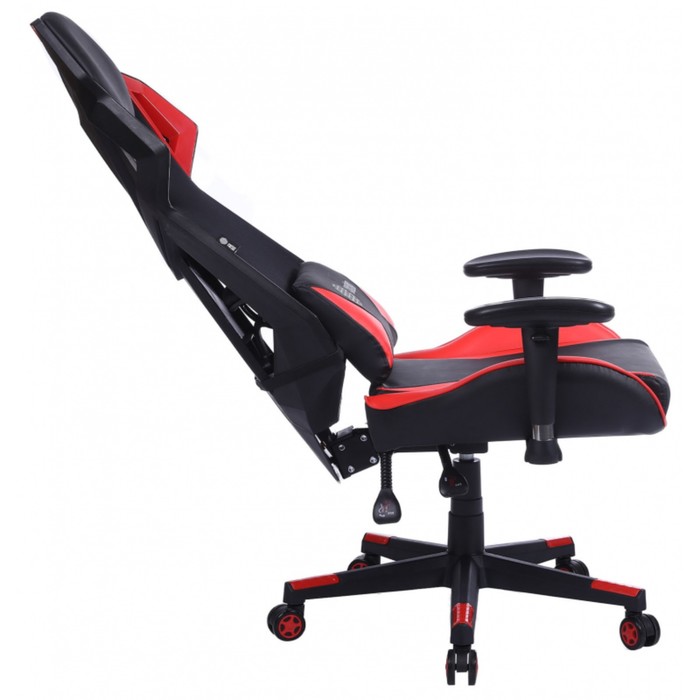 Кресло игровое Cactus CS-CHR-090BLR, до 120 кг, экокожа, черно-красное