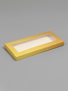 Подарочная коробка под плитку шоколада, с окном, золотая, 17×8×1.4 см - Фото 2