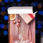 Коробка для шоколада с окном «Новогодняя открытка», 17×8×1.4 см - Фото 3