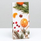 Подарочная коробка под плитку шоколада без окна "Мандарины", 17,1 х 8 х 1,4 см - Фото 4