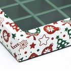 Коробка под 12 конфет «Новогодний паттерн», 19×15×3.5 см - Фото 8
