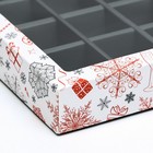 Коробка под 12 конфет новогодняя «Подарки», 19×15×3.5 см - Фото 4