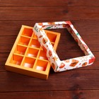 Коробка под 12 конфет новогодняя «Мандарины», 19×15×3.5 см - Фото 4