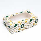 Коробка новогодняя складная с окном «Звезды и трости», 25×15×7 см - Фото 5