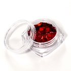 Пайетки для декора HEART, красный - Фото 4