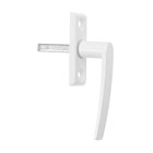 Ручка оконная ТУНДРА, металлическая, d=7 мм, штырь 35 мм, длина 80 мм, белая - Фото 2