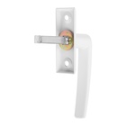 Ручка оконная ТУНДРА, металлическая, d=7 мм, штырь 35 мм, длина 80 мм, белая - Фото 4