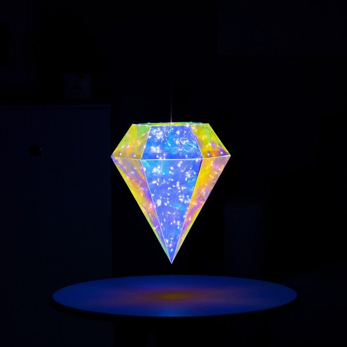 Светодиодная фигура «Бриллиант» 25 × 30 × 25 см, пластик, 220 В, свечение белое - фото 1907847483