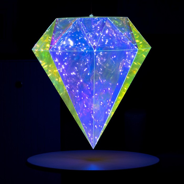 Светодиодная фигура «Бриллиант» 43 × 54 × 43 см, пластик, 220 В, свечение белое