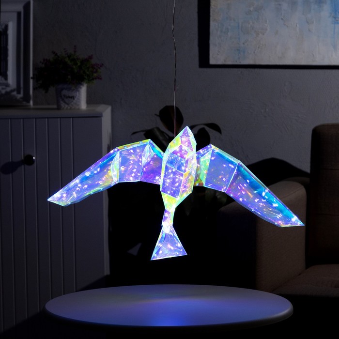 Светодиодная фигура «Птичка» 55 × 14 × 36 см, пластик, 220 В, свечение белое - фото 1907847506