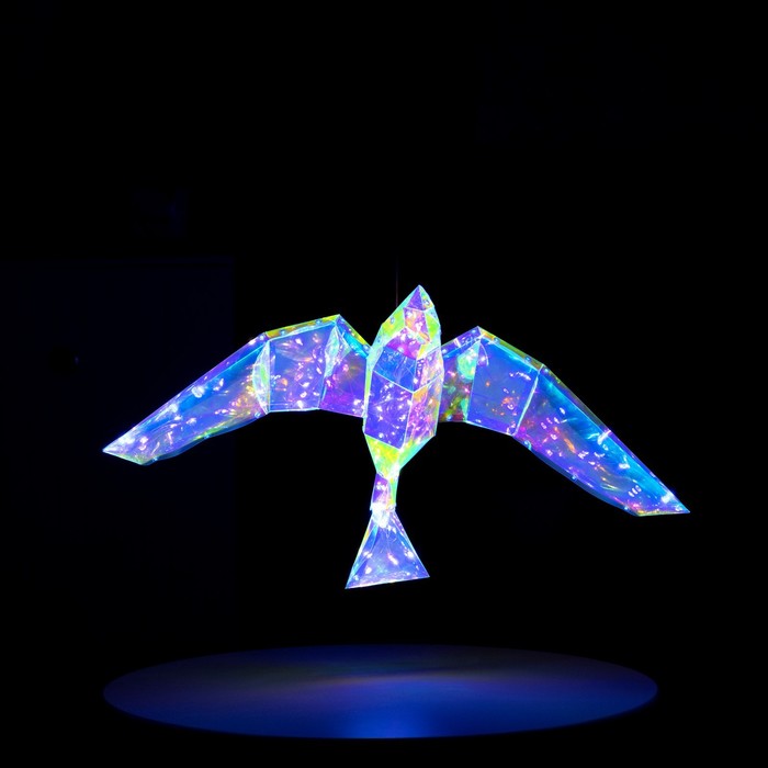 Светодиодная фигура «Птичка» 55 × 14 × 36 см, пластик, 220 В, свечение белое