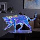 Светодиодная фигура «Кошка» 92 × 48 × 40 см, пластик, 220 В, свечение белое - фото 11026256