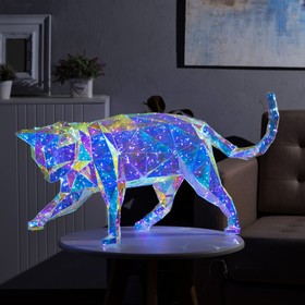 Светодиодная фигура «Кошка» 92 × 48 × 40 см, пластик, 220 В, свечение белое