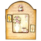 Ключница "Анютины глазки в вазоне" 25,4х20х3,7 см - Фото 1