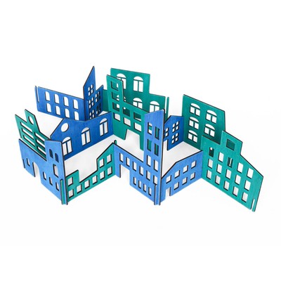 Настольная игра, развивающая игра «Яркий город»