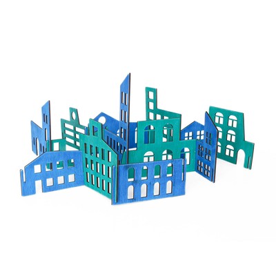 Настольная игра, развивающая игра «Яркий город»