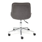 Кресло офисное для работы, STYLE 29, на колёсиках, 520×400×870(970 мм), флок, цвет серый - Фото 5