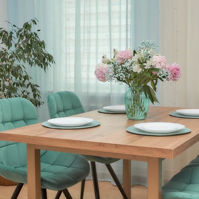 Стул обеденный Polini Home Verona SM, цвет мятный-чёрный