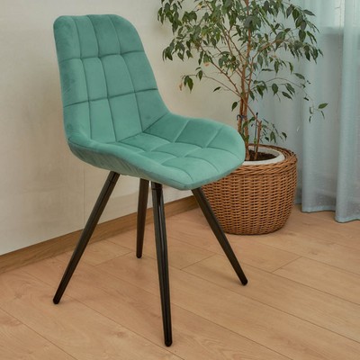 Стул обеденный Polini Home Verona SM, цвет мятный-чёрный