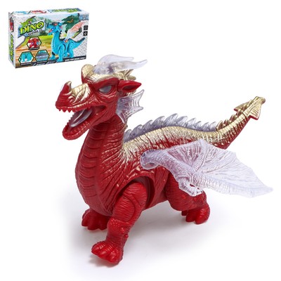 УЦЕНКА Динозавр «Дракон», работает от батареек, световые и звуковые эффекты, цвета МИКС