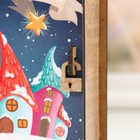 Новогодняя шкатулка-книга «Домики: Верь в чудеса», для украшений, подарков, 14×12×5 см - Фото 3