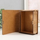 Новогодняя шкатулка-книга «Домики: Верь в чудеса», для украшений, подарков, 14×12×5 см - Фото 4