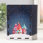 Новогодняя шкатулка-книга «Домики: Верь в чудеса», для украшений, подарков, 14×12×5 см - Фото 5