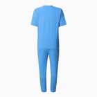 Комплект женский (футболка/брюки), цвет голубой, размер 44 - Фото 9