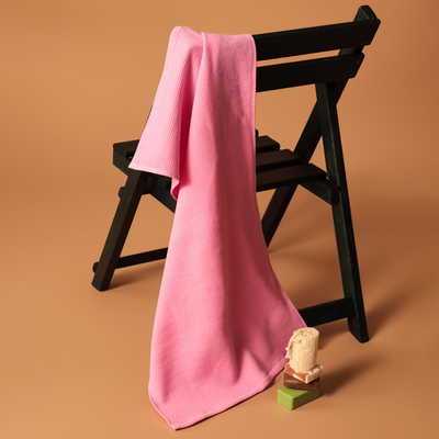 Полотенце вафельное Love Life Sweet Momemt, 50×90 см, хлопок 100%, розовое