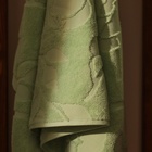 Полотенце махровое жаккардовое LoveLife Flowers 70×130 см, цвет мятный, 100% хл, 500 г/м² - Фото 3