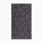 Полотенце махровое жаккардовое LoveLife Leaves 50×90 см, цвет тёмно-серый, 100% хл, 500 г/м² - Фото 6