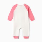 Комбинезон детский, цвет коралловый, рост 68 см - фото 23516084