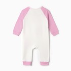 Комбинезон детский, цвет розовый, рост 68 см - фото 23516100