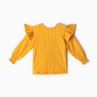 Лонгслив детский, цвет горчичный, рост 62 см (комплект 2 шт) - фото 23516144