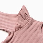 Лонгслив детский, цвет грязно-розовый, рост 68 см (комплект 2 шт) - фото 23516243