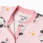 Комбинезон детский, цвет розовый/котята, рост 62 см - фото 25305756