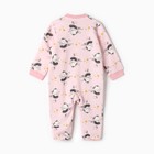 Комбинезон детский, цвет розовый/котята, рост 62 см - фото 25305759