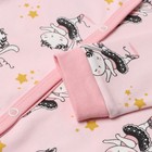 Комбинезон детский, цвет розовый/котята, рост 68 см - фото 23516310