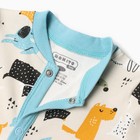 Комбинезон детский, цвет кремовый/собачки, рост 80 см - фото 23516337