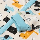 Комбинезон детский, цвет кремовый/собачки, рост 80 см - фото 23516338