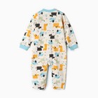 Комбинезон детский, цвет кремовый/собачки, рост 80 см - фото 23516340